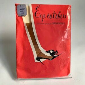Berkshire Eye-Catchers Seamless Nylons Cinnamon Mesh 9 M 1002 Vintage